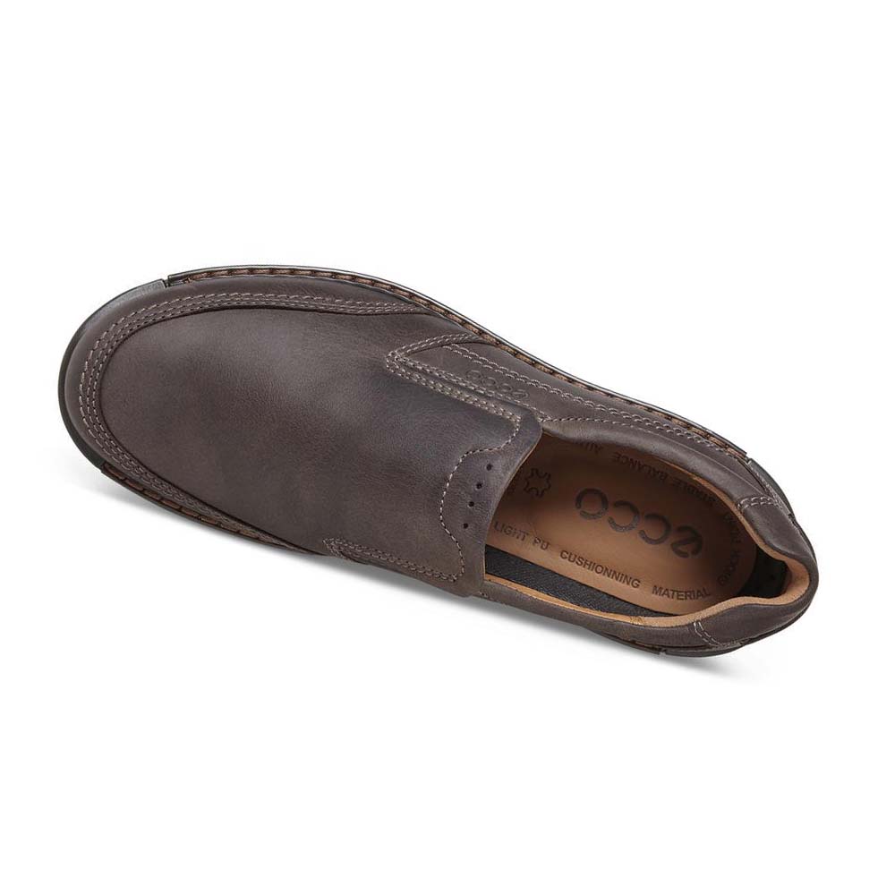 Men's Ecco Fusion Ii Slip On Casual Shoes Coffee | USA 467FDN